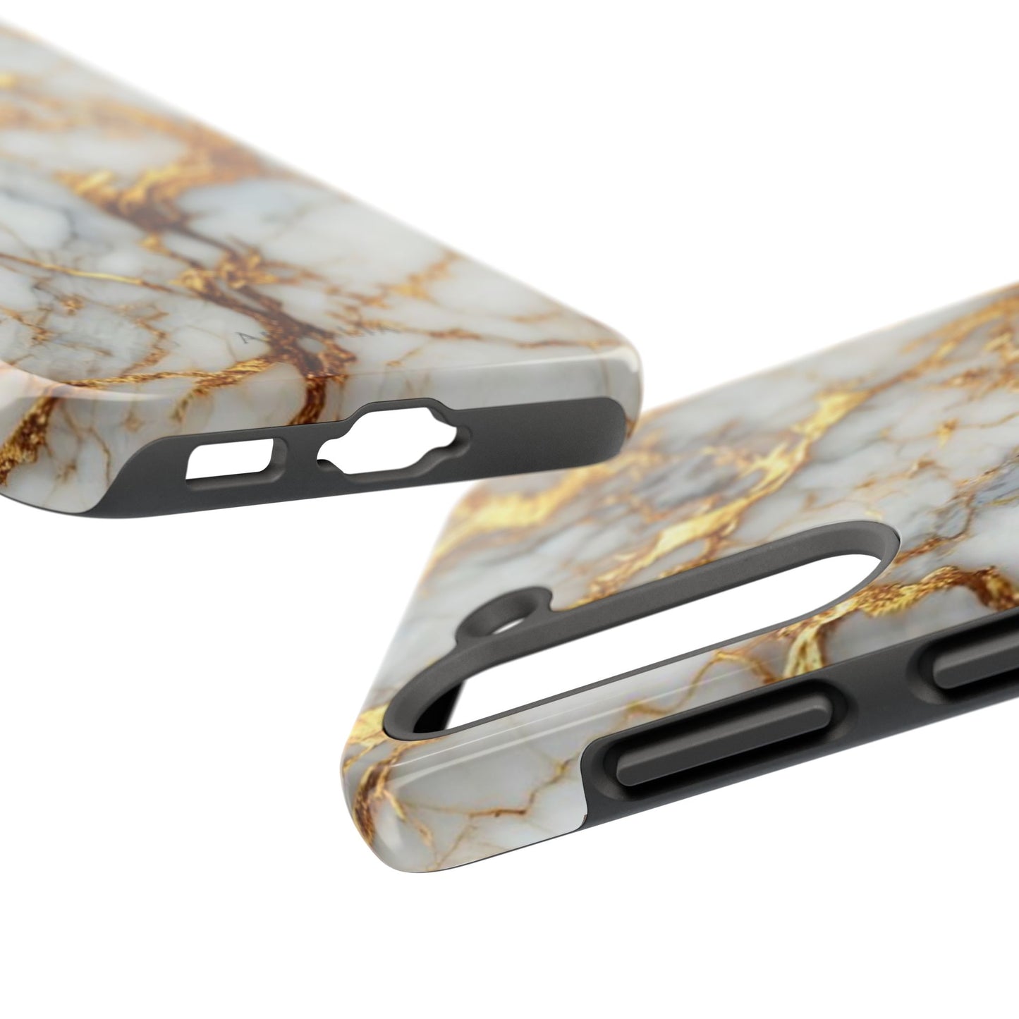 Gold Veined Marble Tough Phone Case — Luxury Protective Phone Case
