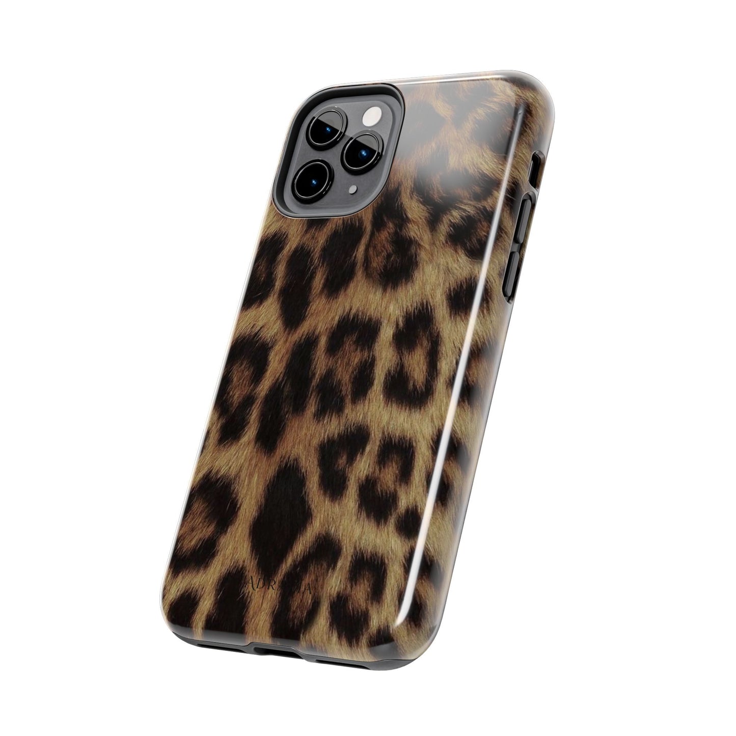 Leopard Print Tough Phone Case — Durable Animal-Print Protective Cover
