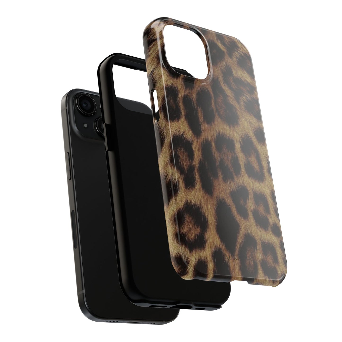 Leopard Print Tough Phone Case — Durable Animal-Print Protective Cover