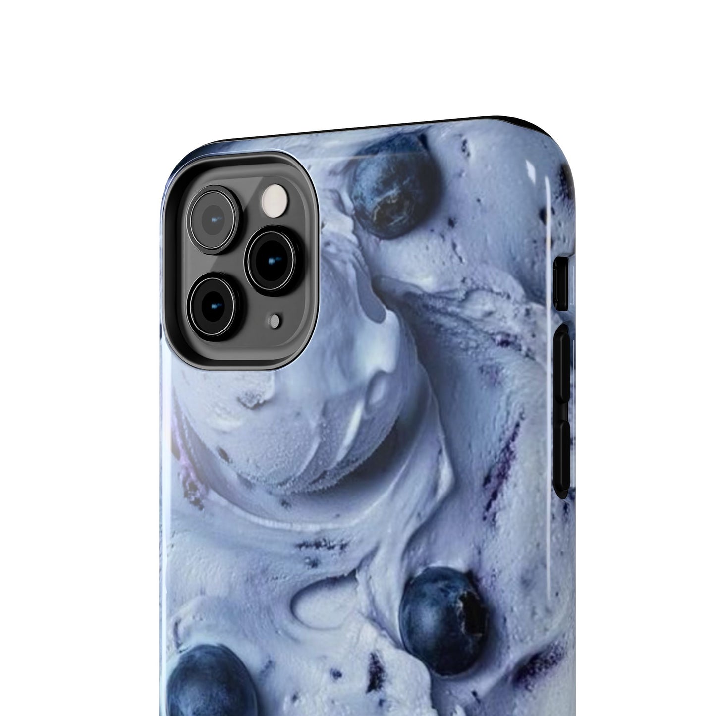 Blueberry Swirl Tough Phone Case — Protective Artistic Fruit Pattern