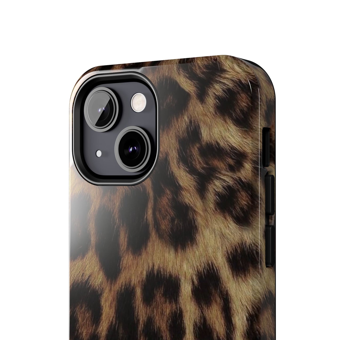 Leopard Print Tough Phone Case — Durable Animal-Print Protective Cover
