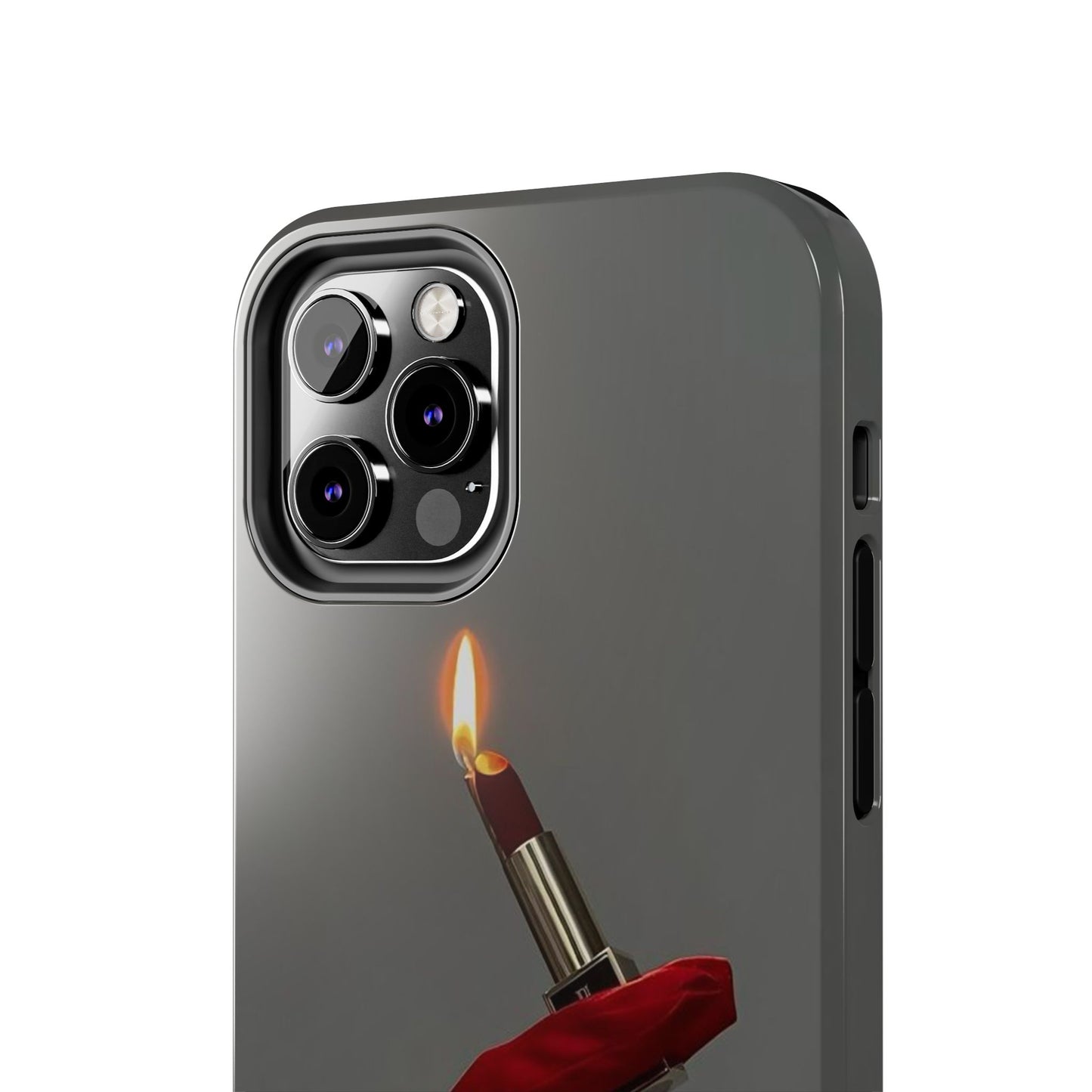 Red Glove Lighter Tough Phone Case — Dark Gothic Flame Protective Cover