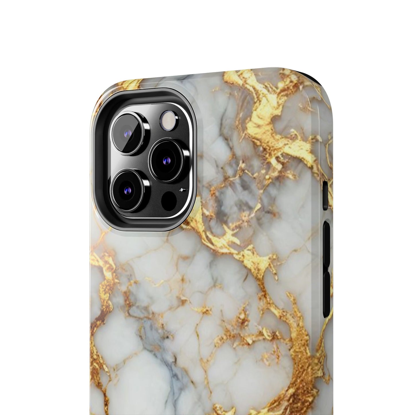 Gold Veined Marble Tough Phone Case — Luxury Protective Phone Case