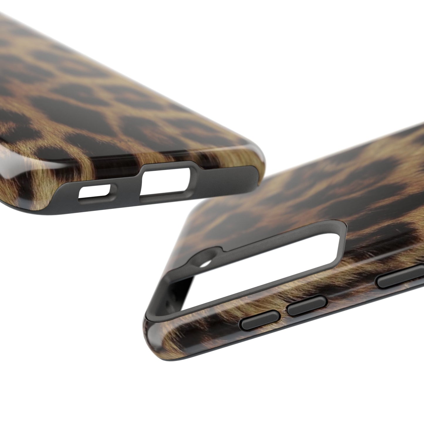 Leopard Print Tough Phone Case — Durable Animal-Print Protective Cover