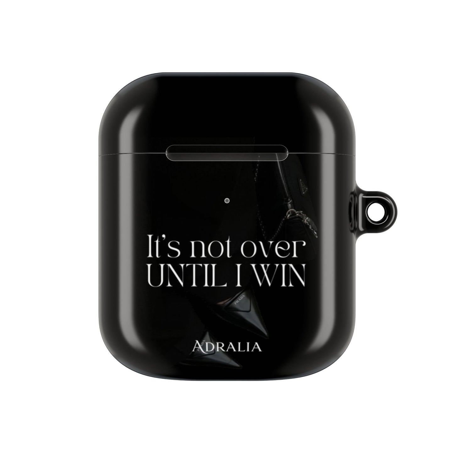 Motivational AirPod Case — "It's Not Over Until I Win" Inspirational Protective Cover