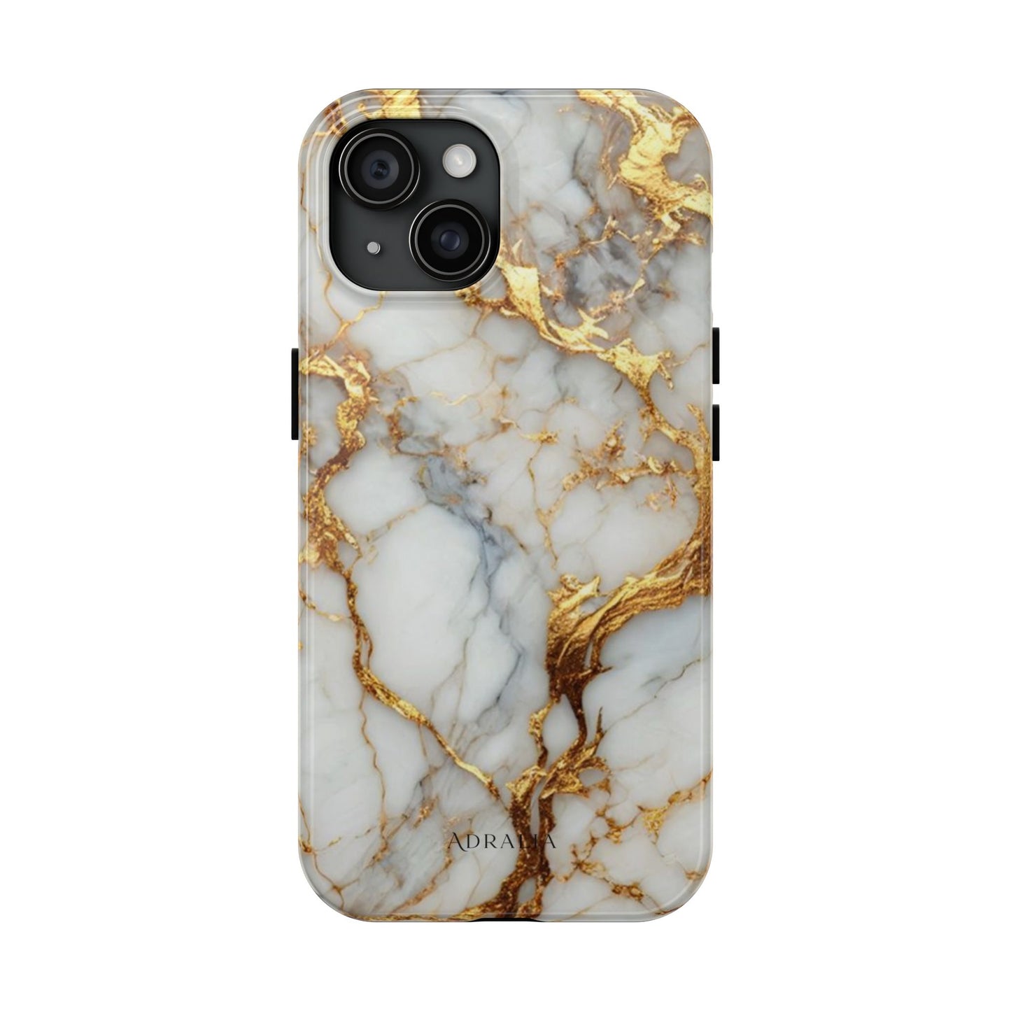 Gold Veined Marble Tough Phone Case — Luxury Protective Phone Case