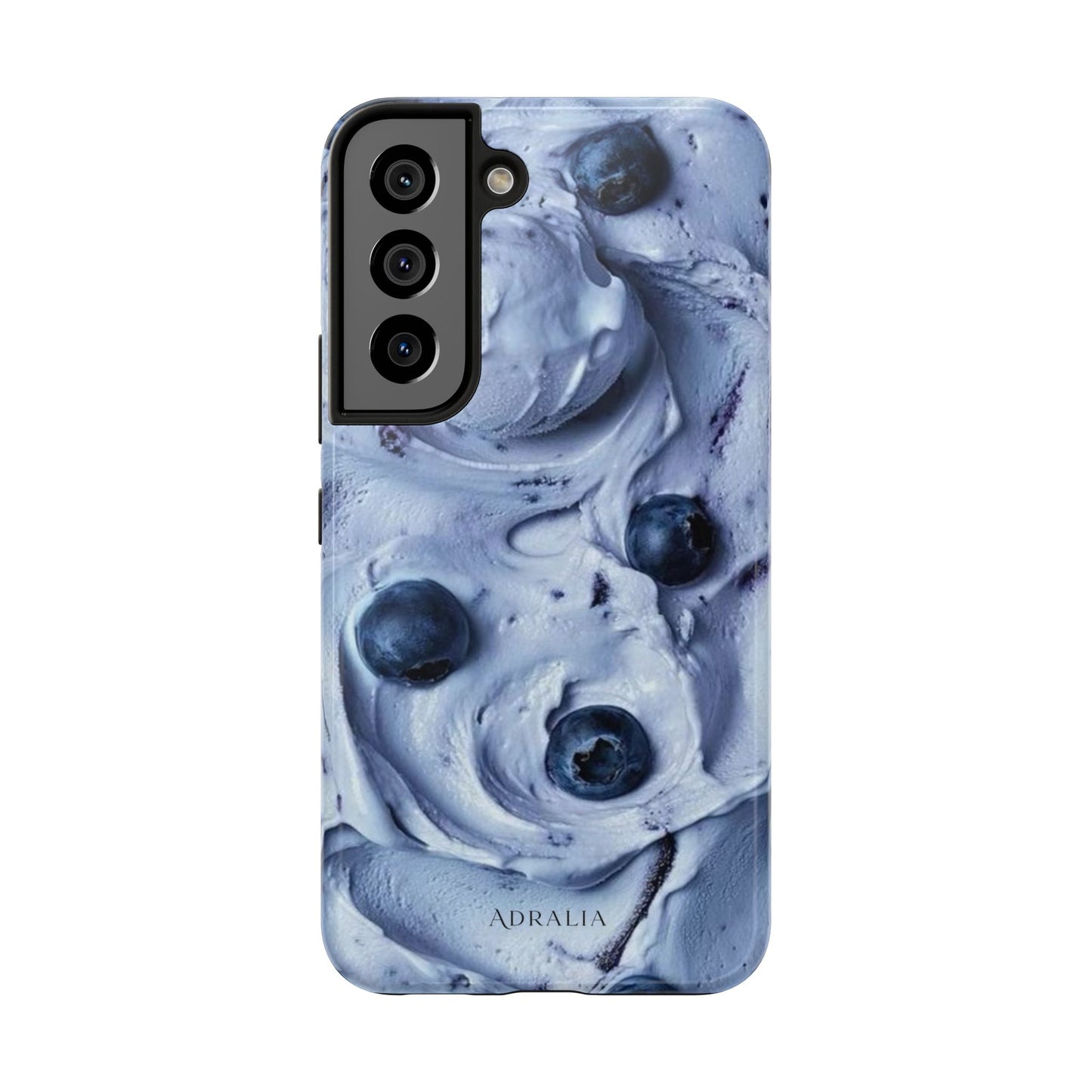 Blueberry Swirl Tough Phone Case — Protective Artistic Fruit Pattern
