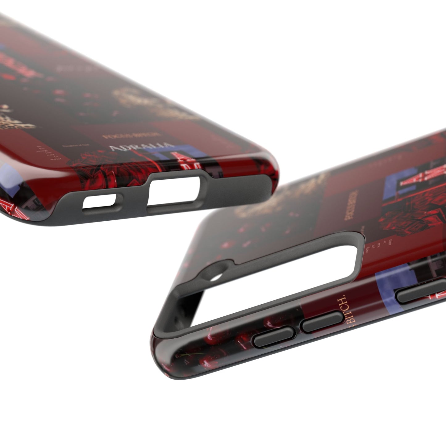 Tough Phone Case — Amour Red Leopard Graphic Protective Cover