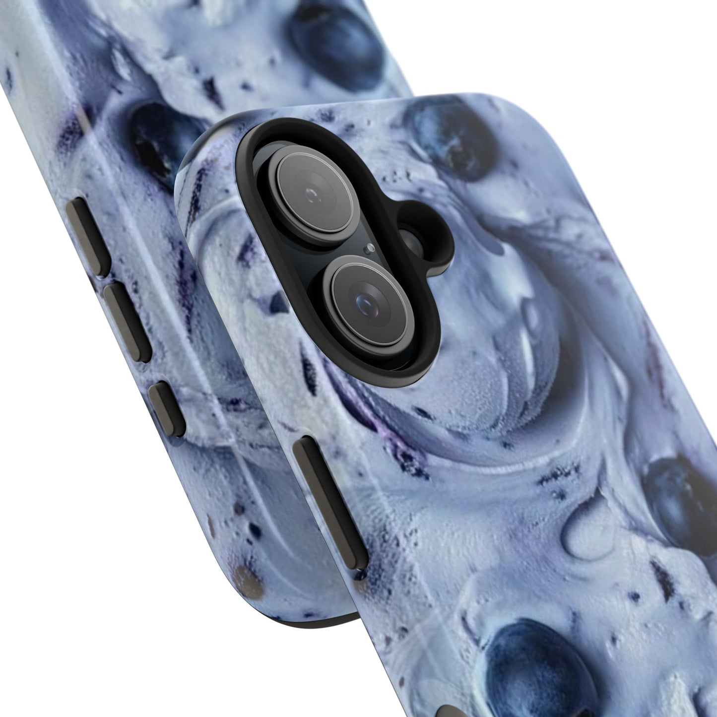 Blueberry Swirl Tough Phone Case — Protective Artistic Fruit Pattern