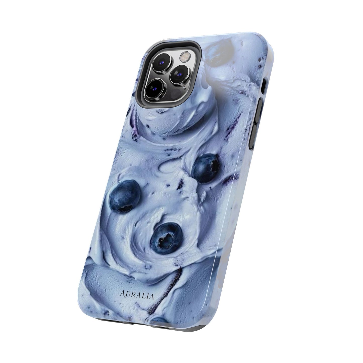 Blueberry Swirl Tough Phone Case — Protective Artistic Fruit Pattern