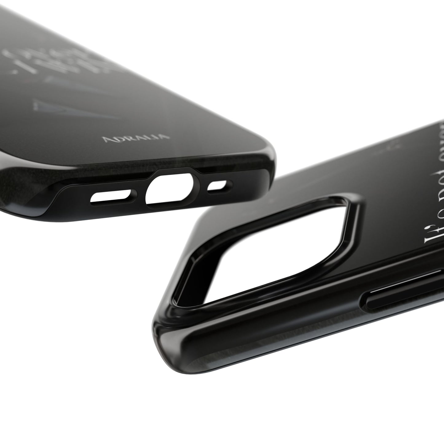 It's Not Over Until I Win Tough Phone Case — Motivational Black Protective Cover