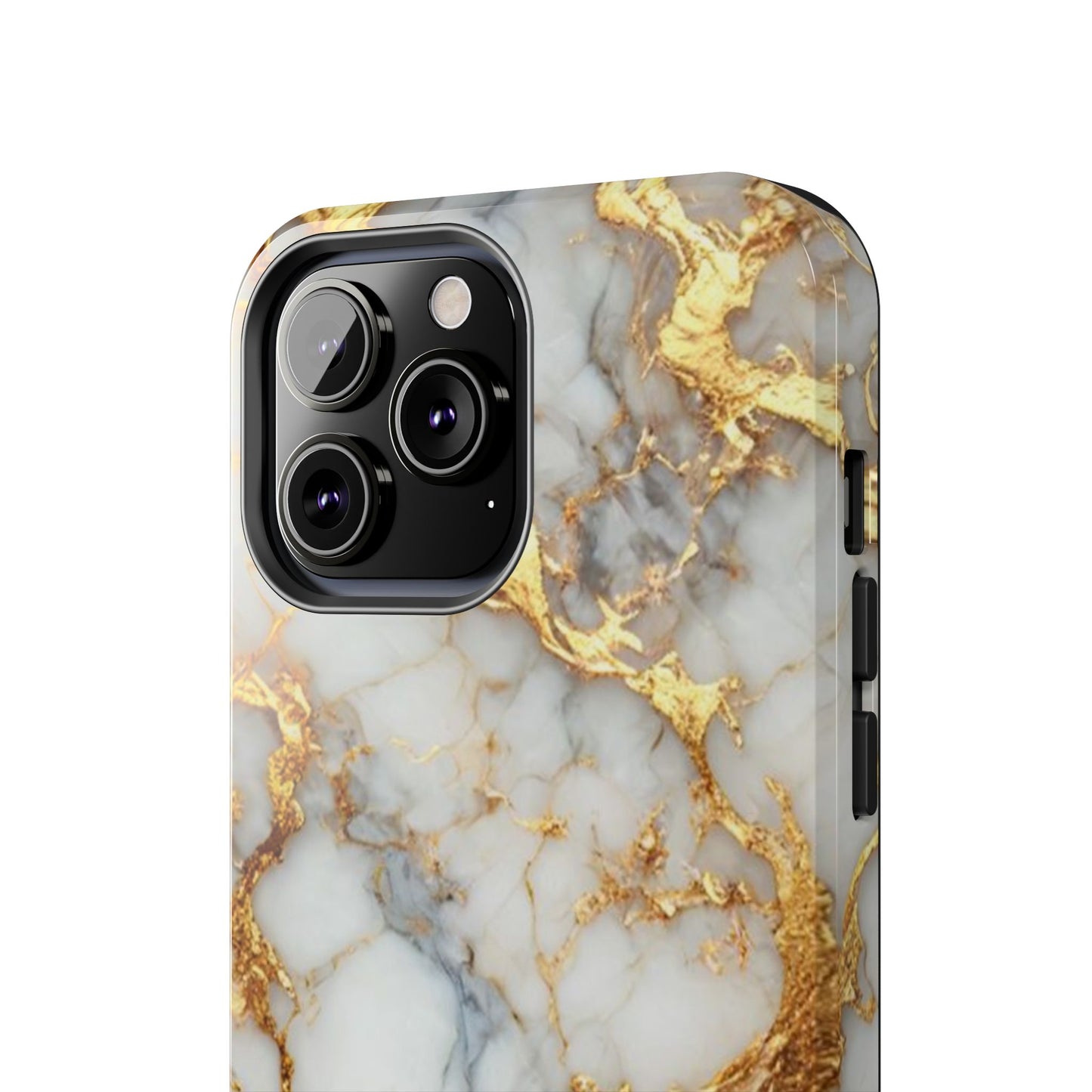 Gold Veined Marble Tough Phone Case — Luxury Protective Phone Case