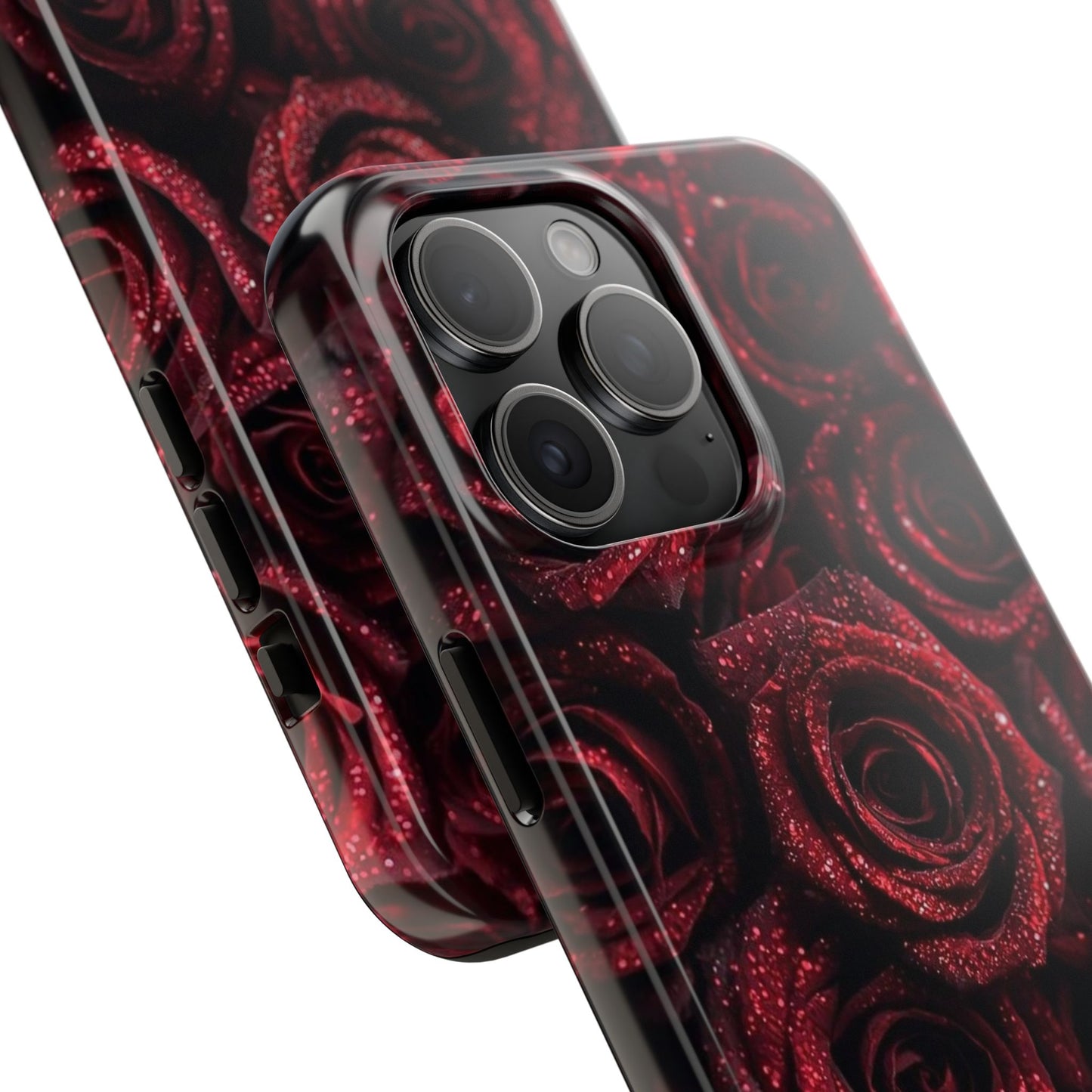 Red Velvet Roses Tough Phone Case — Protective Floral iPhone Case