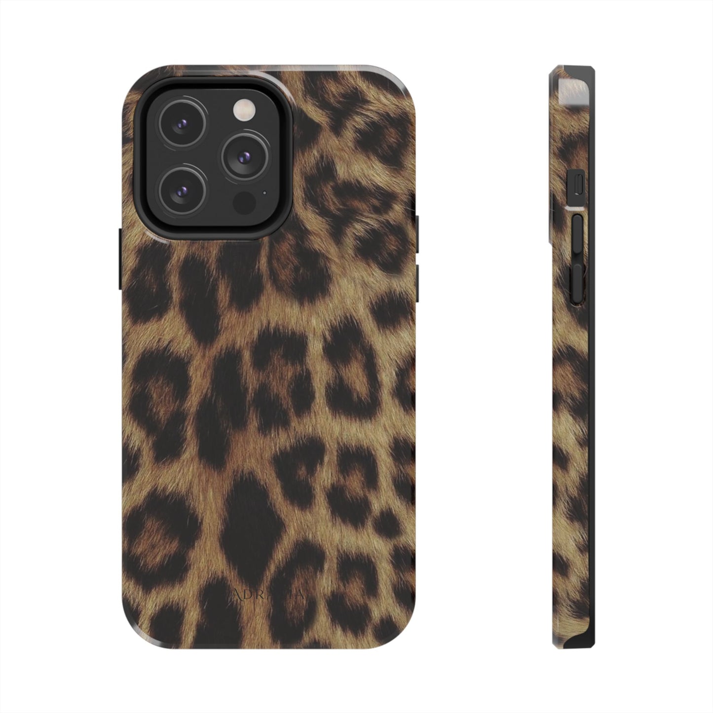 Leopard Print Tough Phone Case — Durable Animal-Print Protective Cover