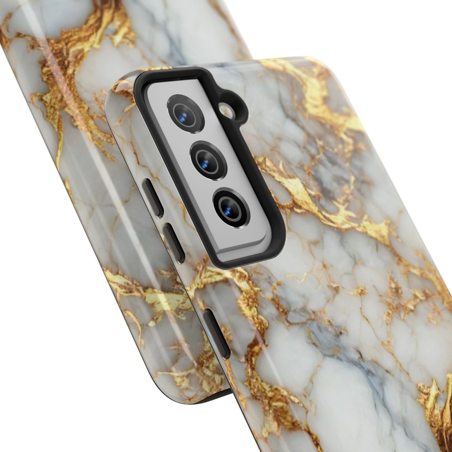Gold Veined Marble Tough Phone Case — Luxury Protective Phone Case