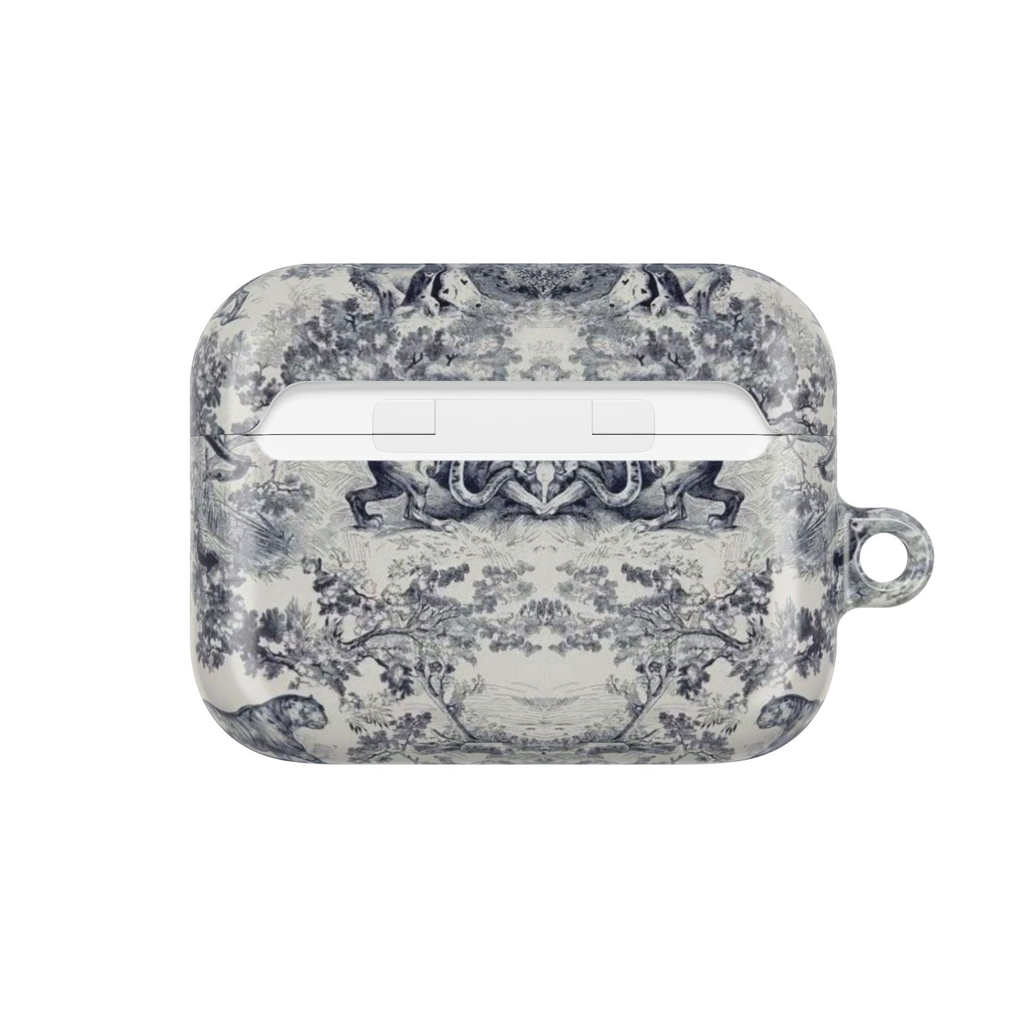 Vintage Toile AirPod Case — Classic Grey Pattern Protective Cover