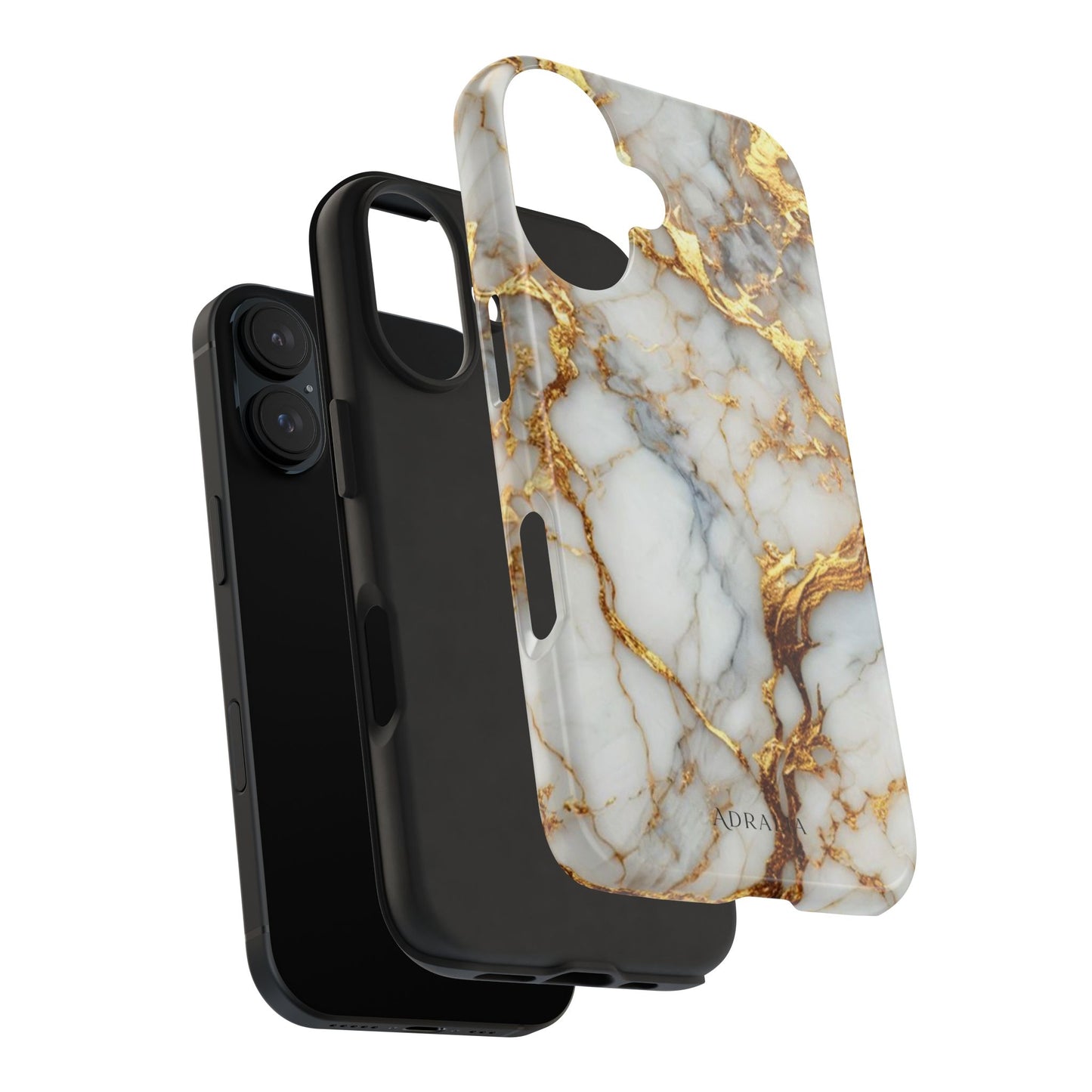 Gold Veined Marble Tough Phone Case — Luxury Protective Phone Case