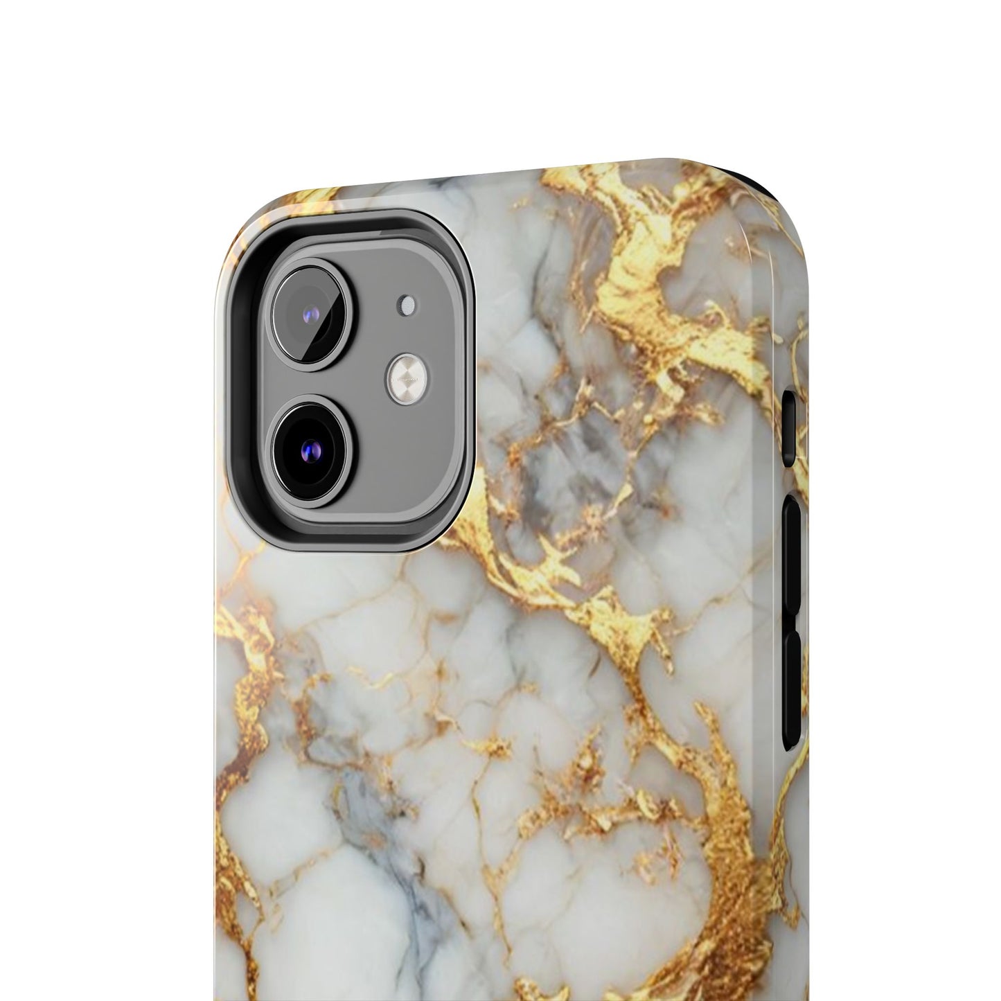 Gold Veined Marble Tough Phone Case — Luxury Protective Phone Case