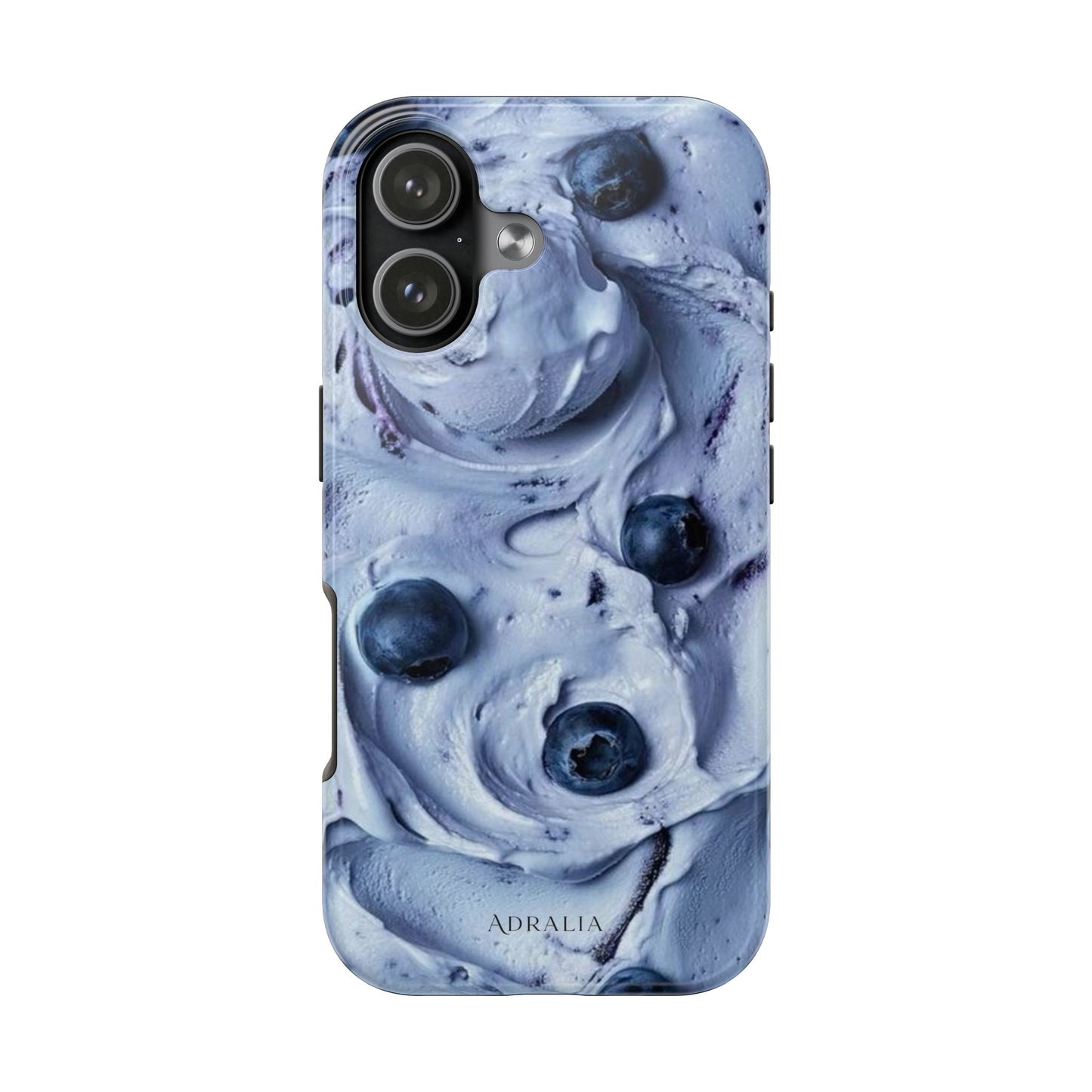 Blueberry Swirl Tough Phone Case — Protective Artistic Fruit Pattern
