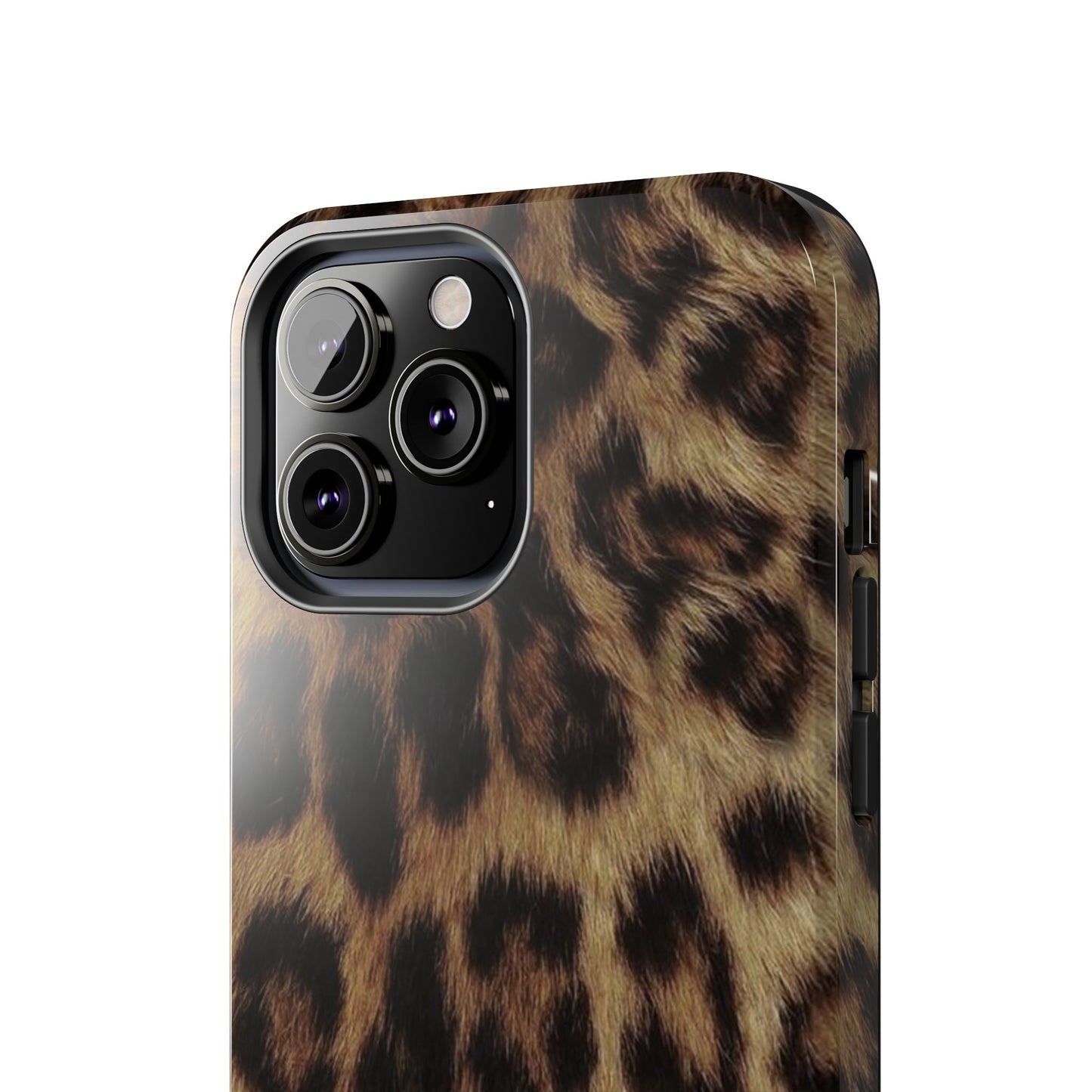 Leopard Print Tough Phone Case — Durable Animal-Print Protective Cover