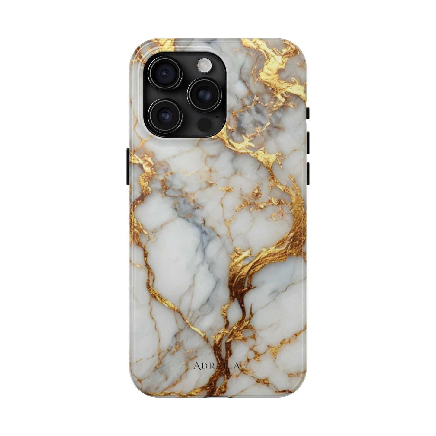 Gold Veined Marble Tough Phone Case — Luxury Protective Phone Case