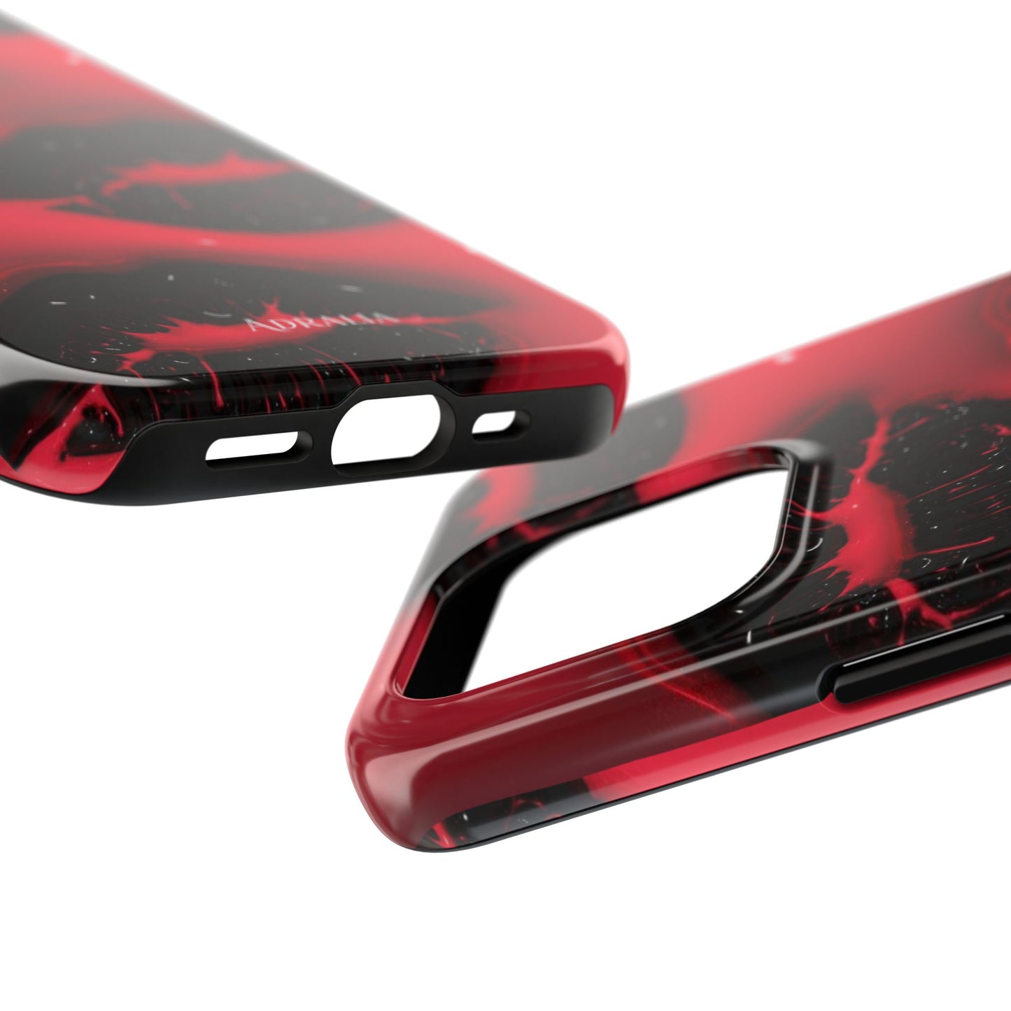 Tough Phone Case – Red Gloss Kiss Print, Shockproof Protective Cover