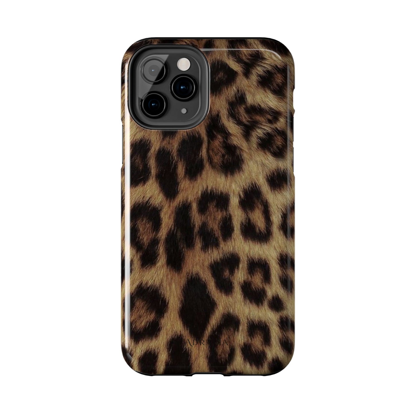 Leopard Print Tough Phone Case — Durable Animal-Print Protective Cover