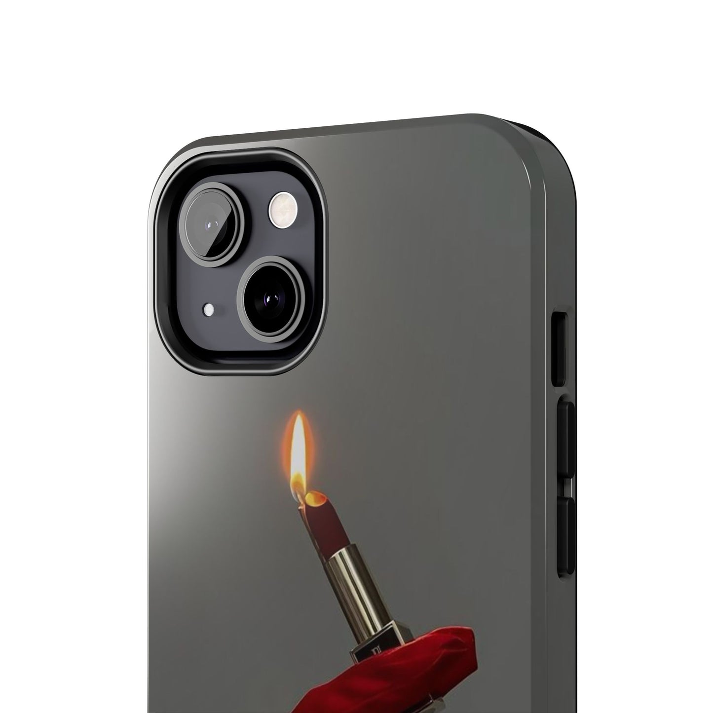 Red Glove Lighter Tough Phone Case — Dark Gothic Flame Protective Cover