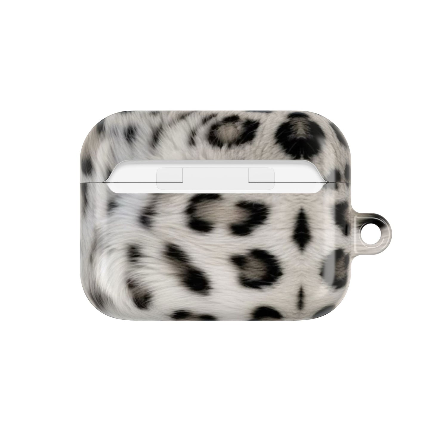 Leopard Print AirPod Case — Faux Fur Black & White Protective Cover