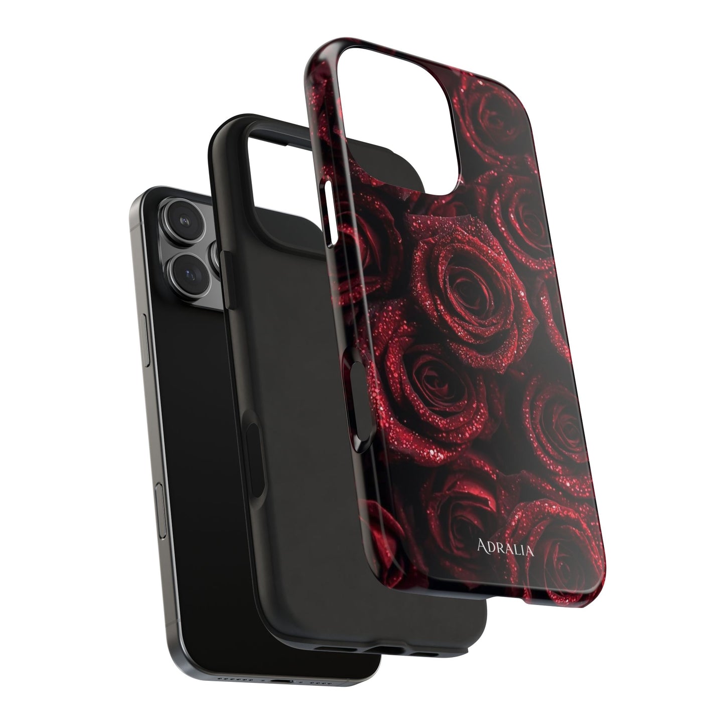 Red Velvet Roses Tough Phone Case — Protective Floral iPhone Case
