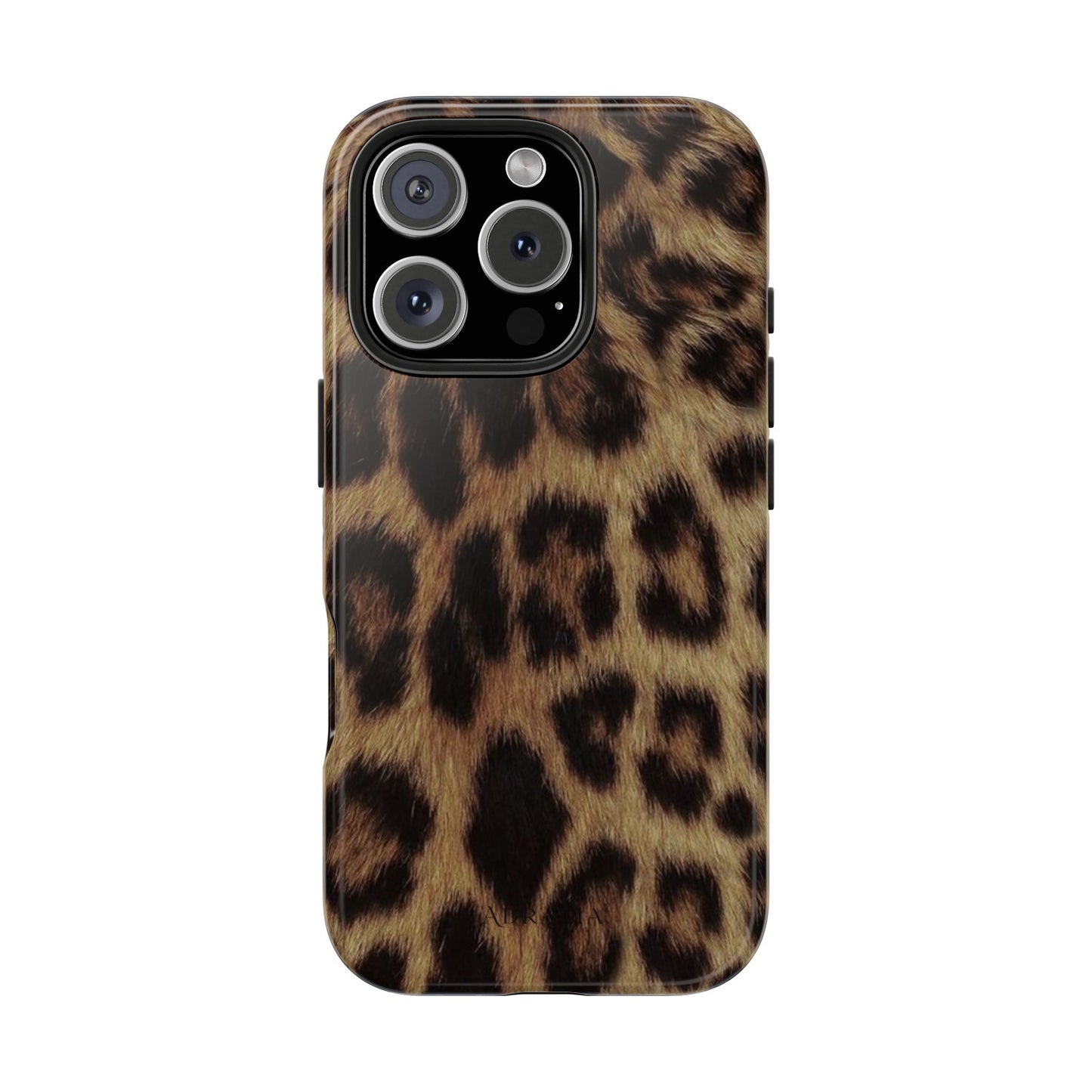 Leopard Print Tough Phone Case — Durable Animal-Print Protective Cover