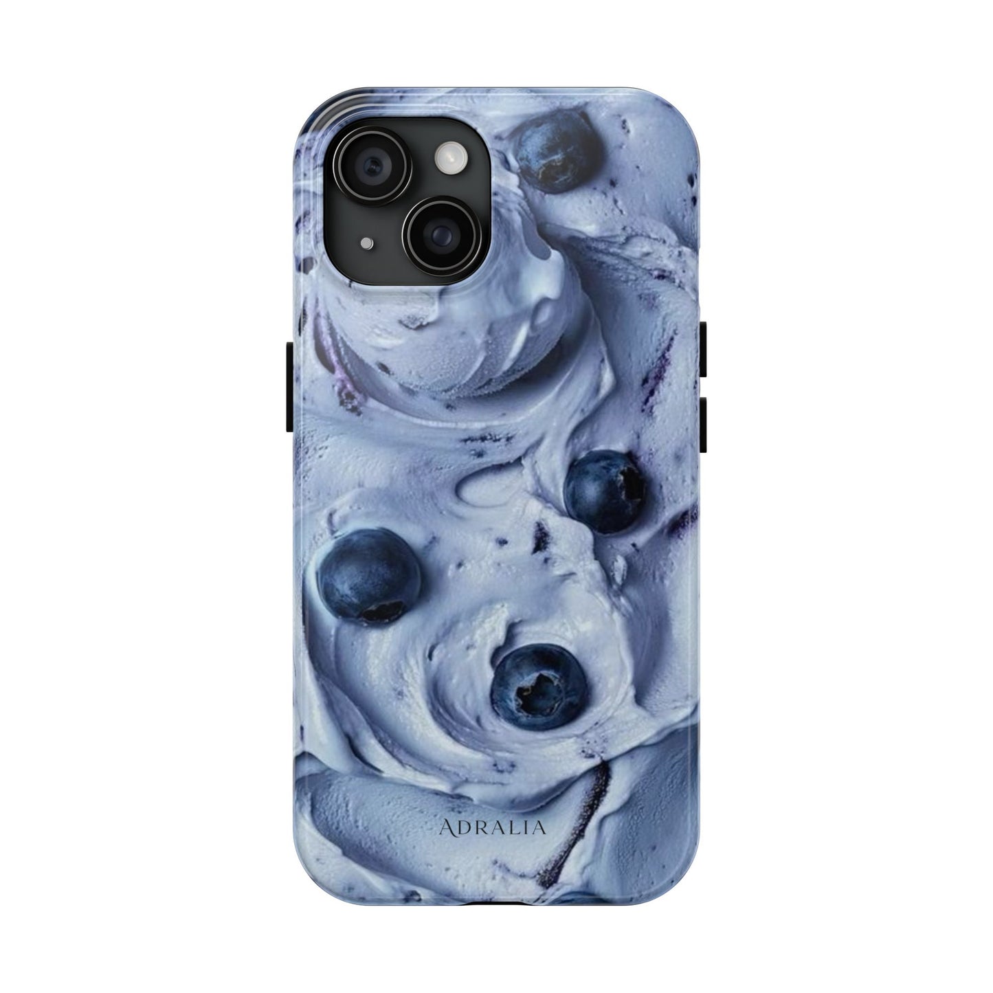 Blueberry Swirl Tough Phone Case — Protective Artistic Fruit Pattern