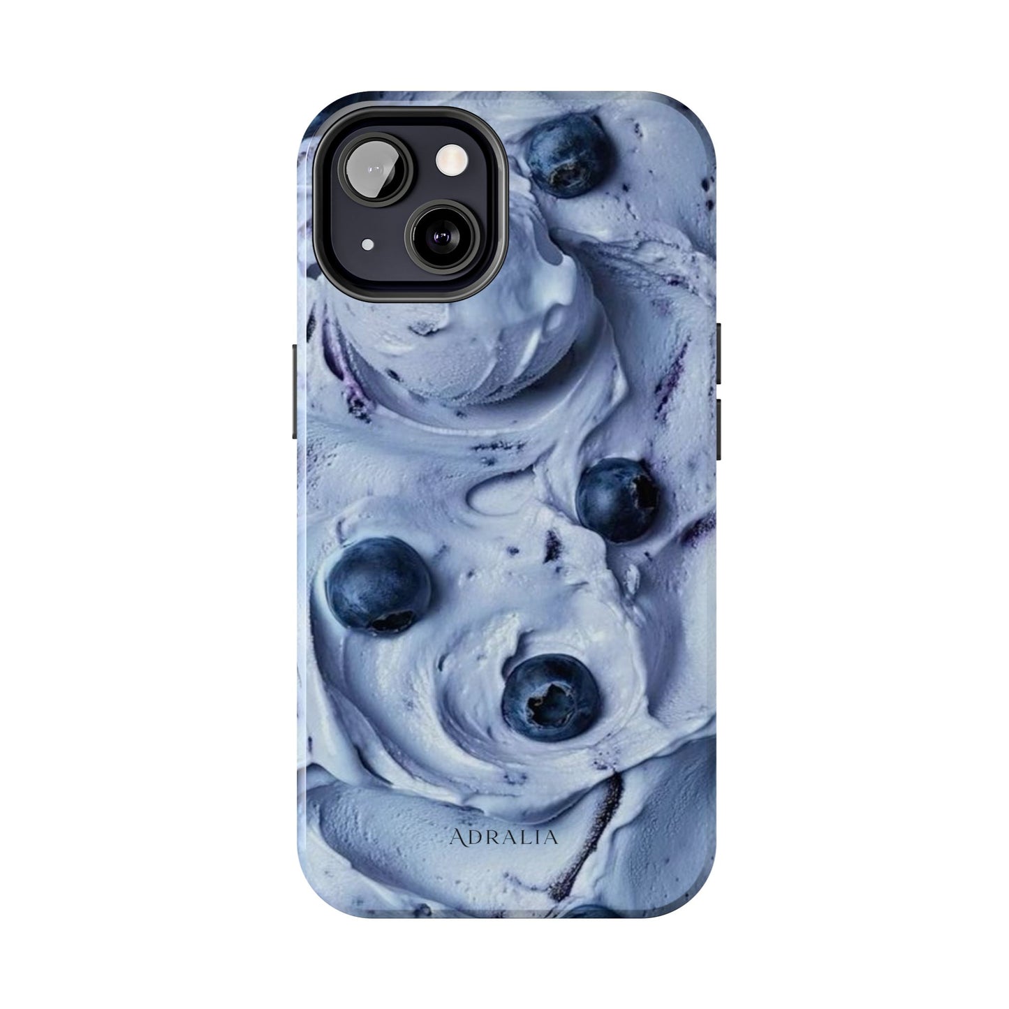 Blueberry Swirl Tough Phone Case — Protective Artistic Fruit Pattern