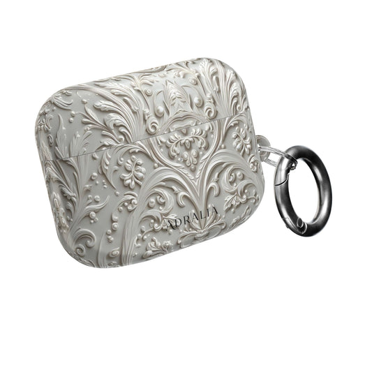 Damask Embossed AirPod Case — Vintage Ornate Protective Cover