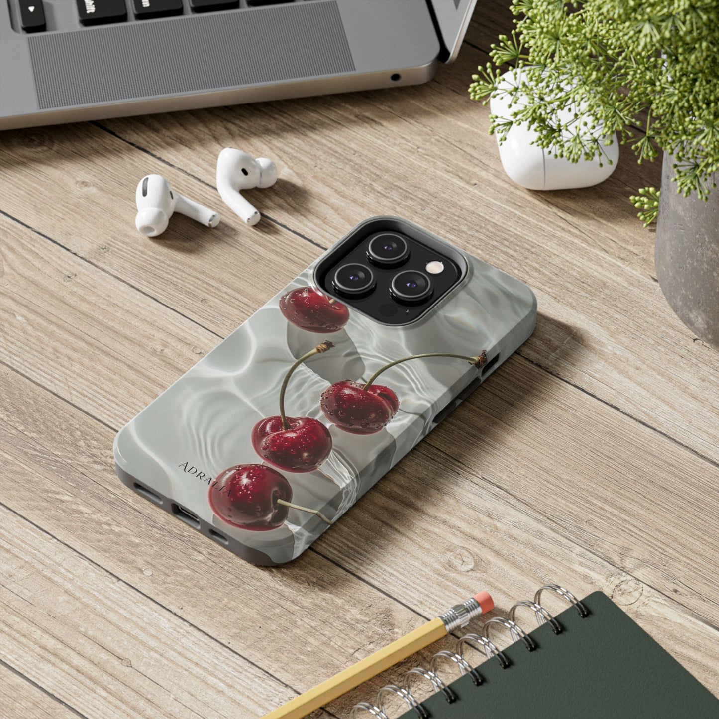 Cherry Water Reflection Tough Phone Case