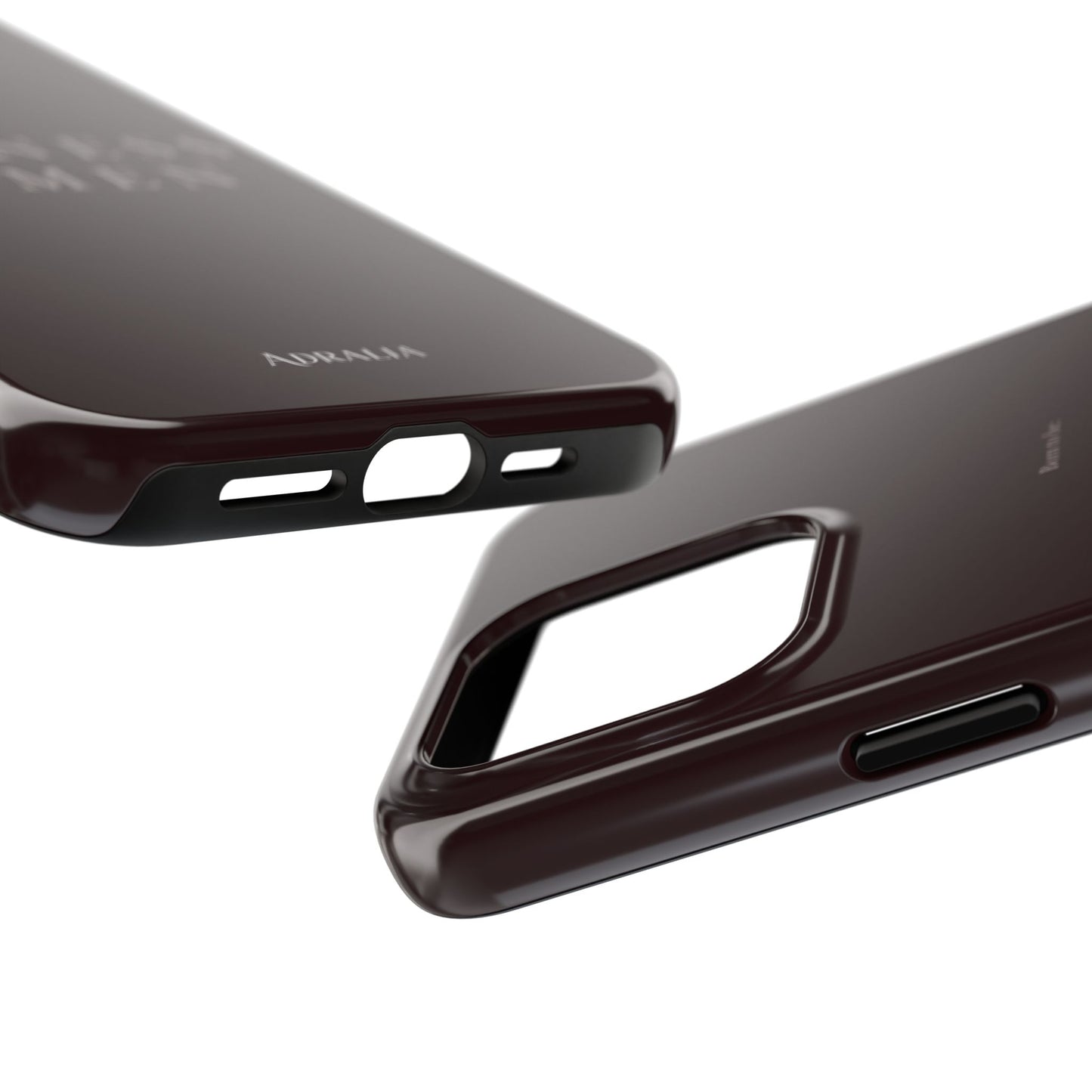 Business Women Tough Phone Case — Empowering Burgundy Protective Phone Cover
