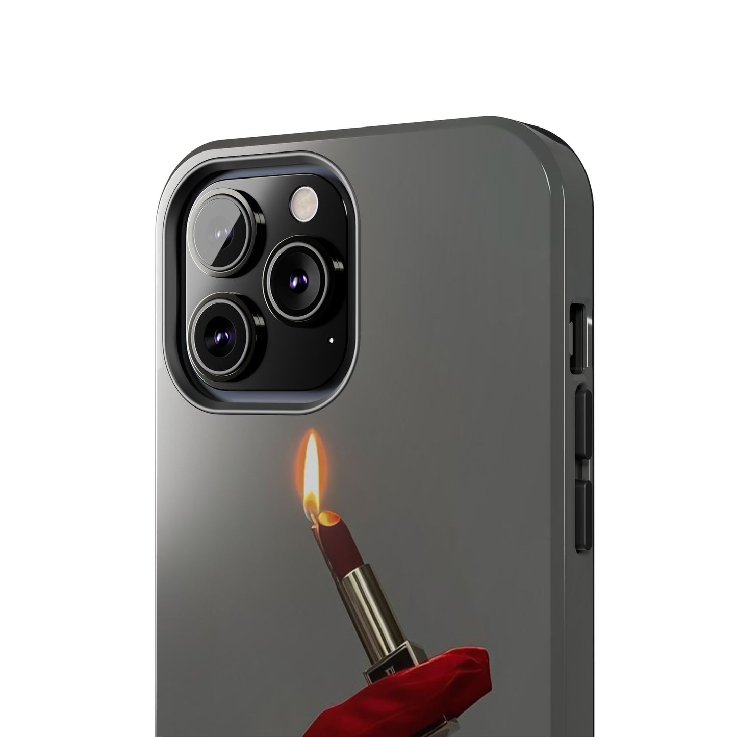 Red Glove Lighter Tough Phone Case — Dark Gothic Flame Protective Cover