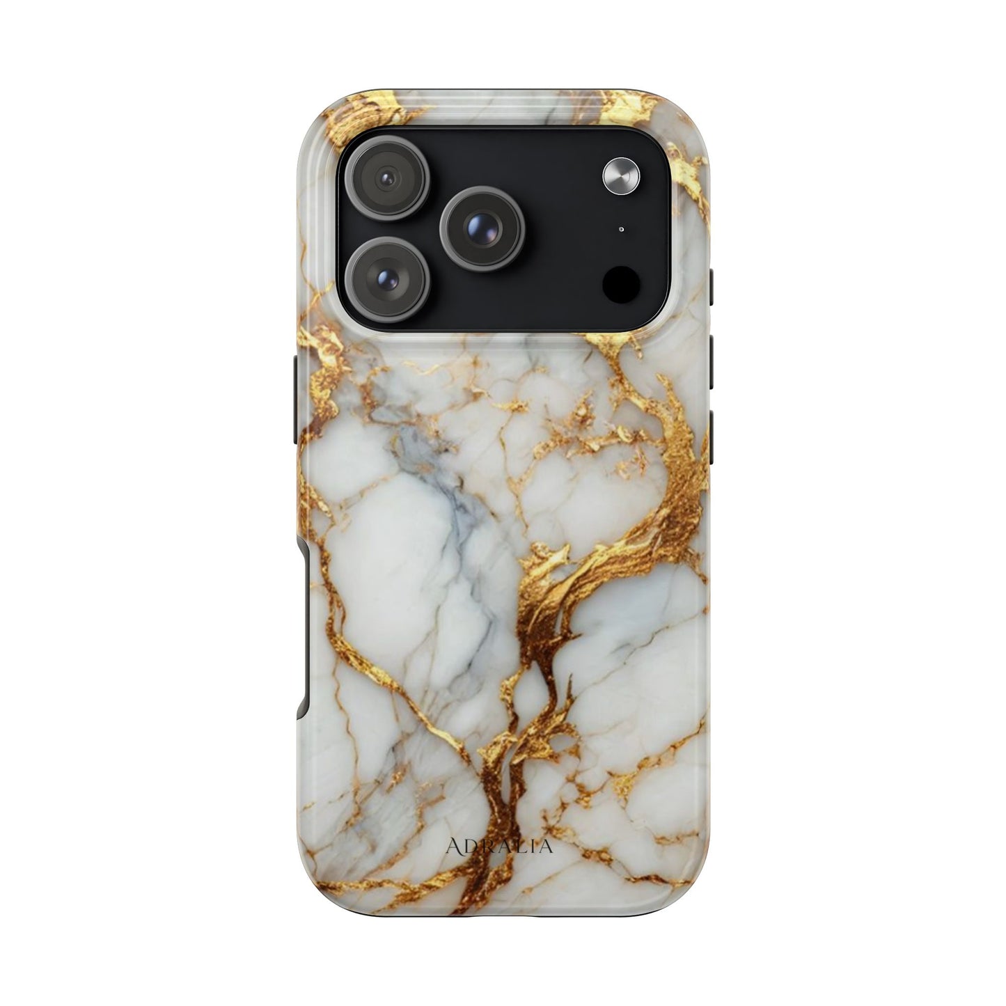 Gold Veined Marble Tough Phone Case — Luxury Protective Phone Case