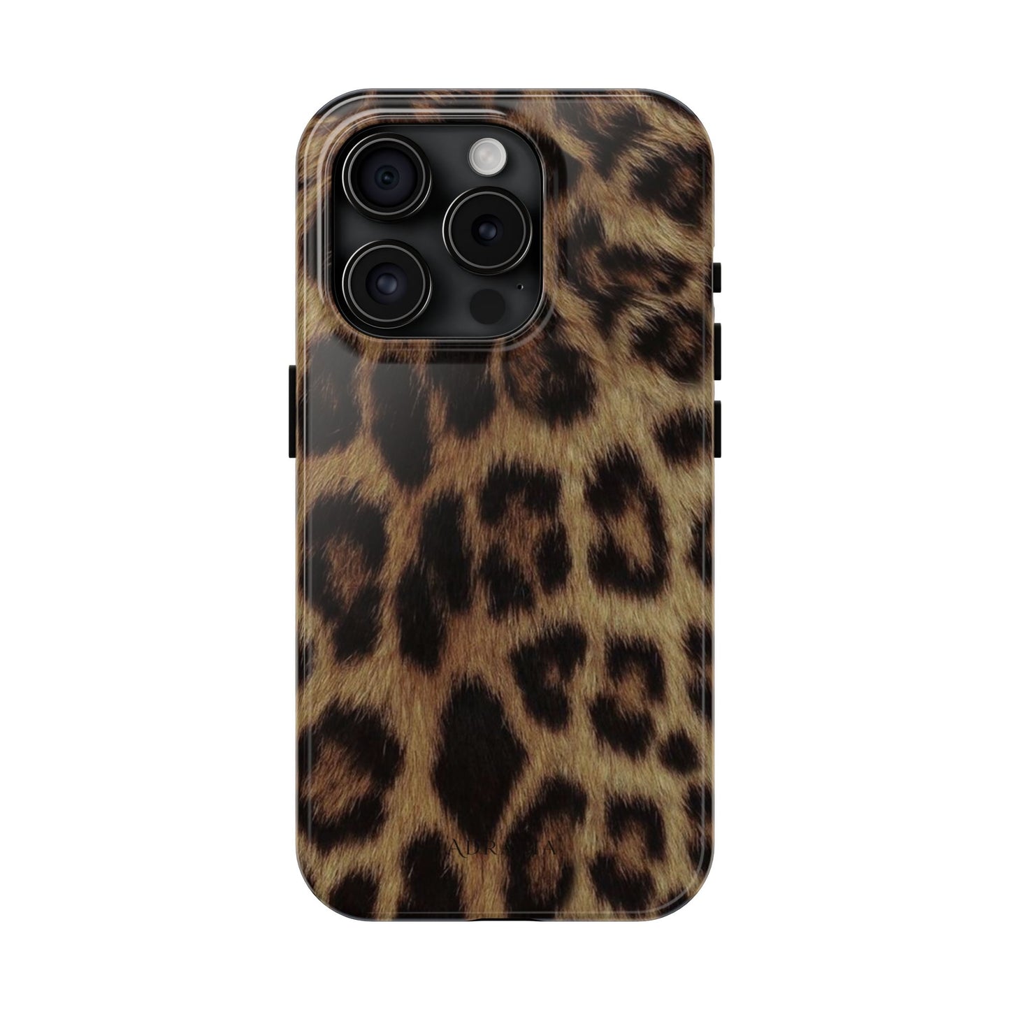 Leopard Print Tough Phone Case — Durable Animal-Print Protective Cover