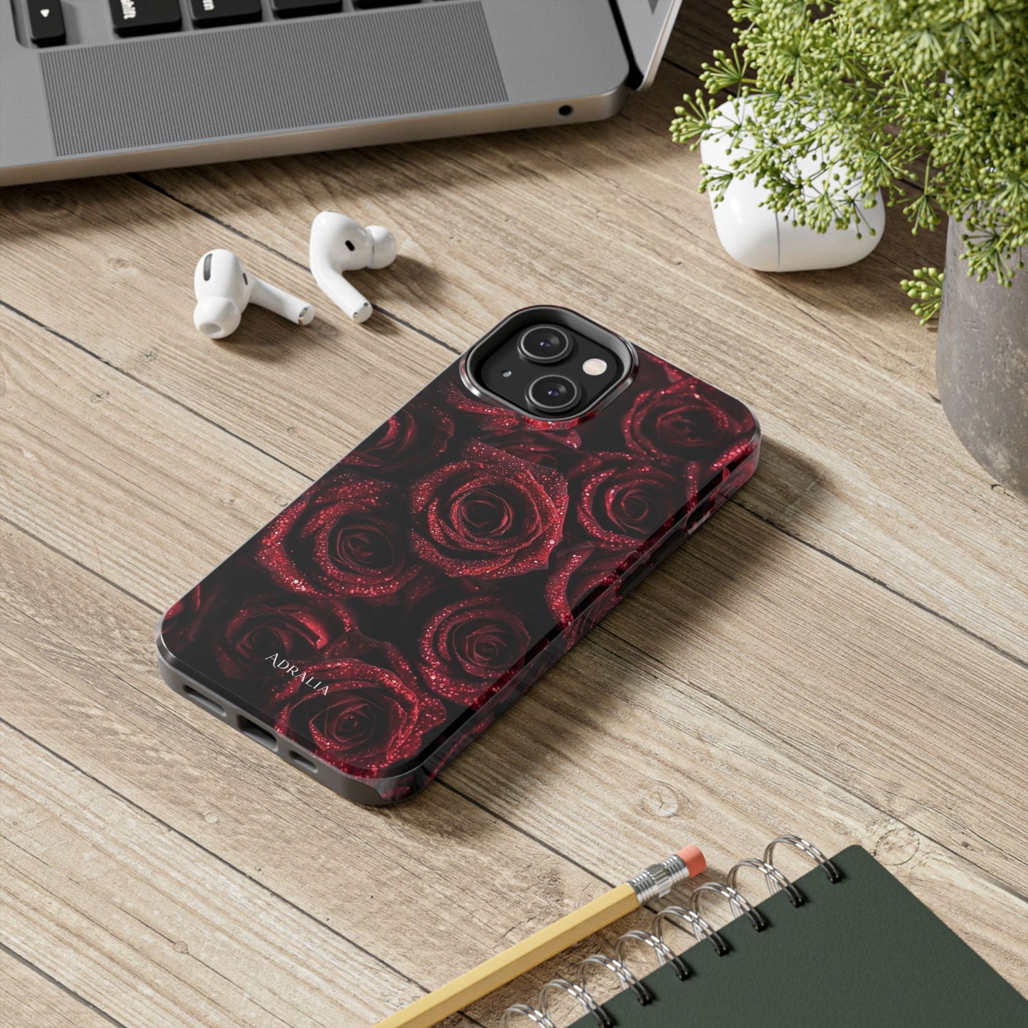 Red Velvet Roses Tough Phone Case — Protective Floral iPhone Case