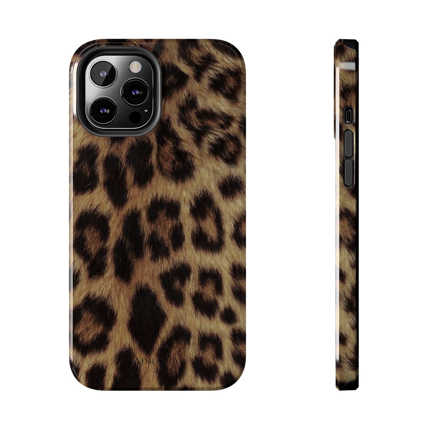 Leopard Print Tough Phone Case — Durable Animal-Print Protective Cover