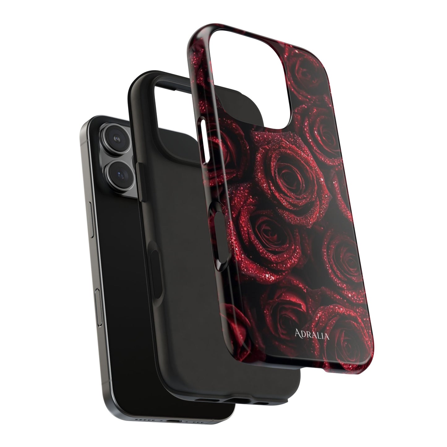 Red Velvet Roses Tough Phone Case — Protective Floral iPhone Case