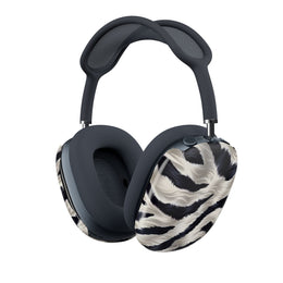 AirPods Max Shell Case — Black & White Zebra Fur Print Protective Covers