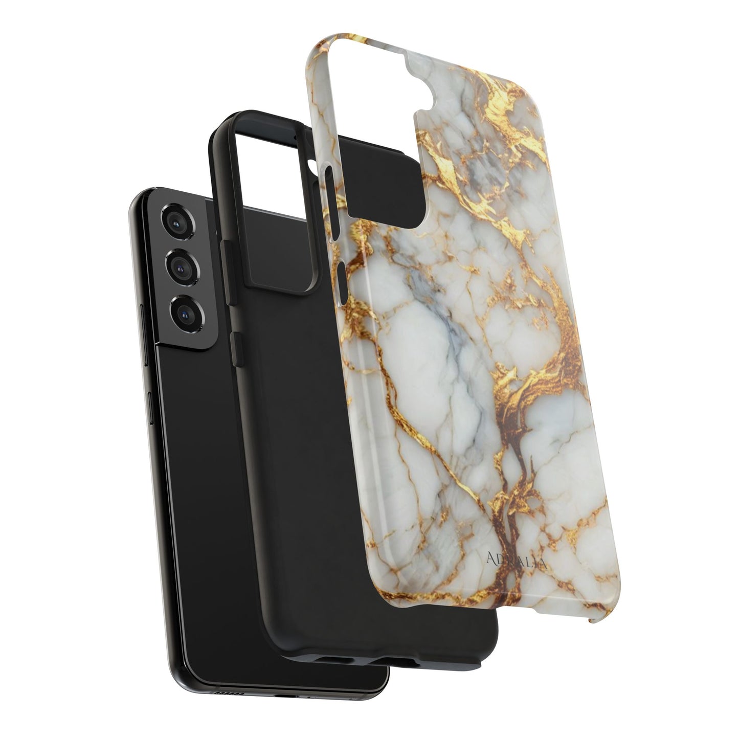 Gold Veined Marble Tough Phone Case — Luxury Protective Phone Case