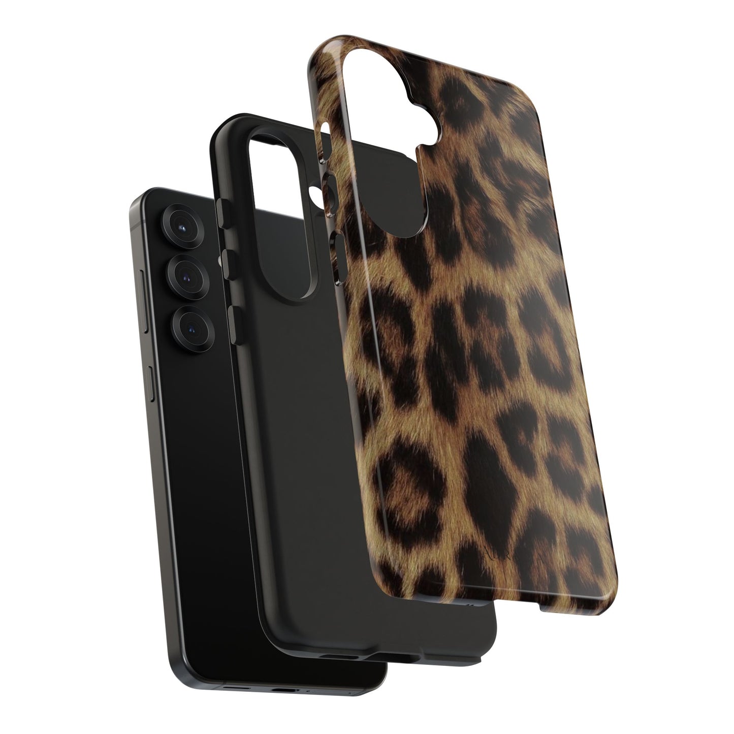 Leopard Print Tough Phone Case — Durable Animal-Print Protective Cover
