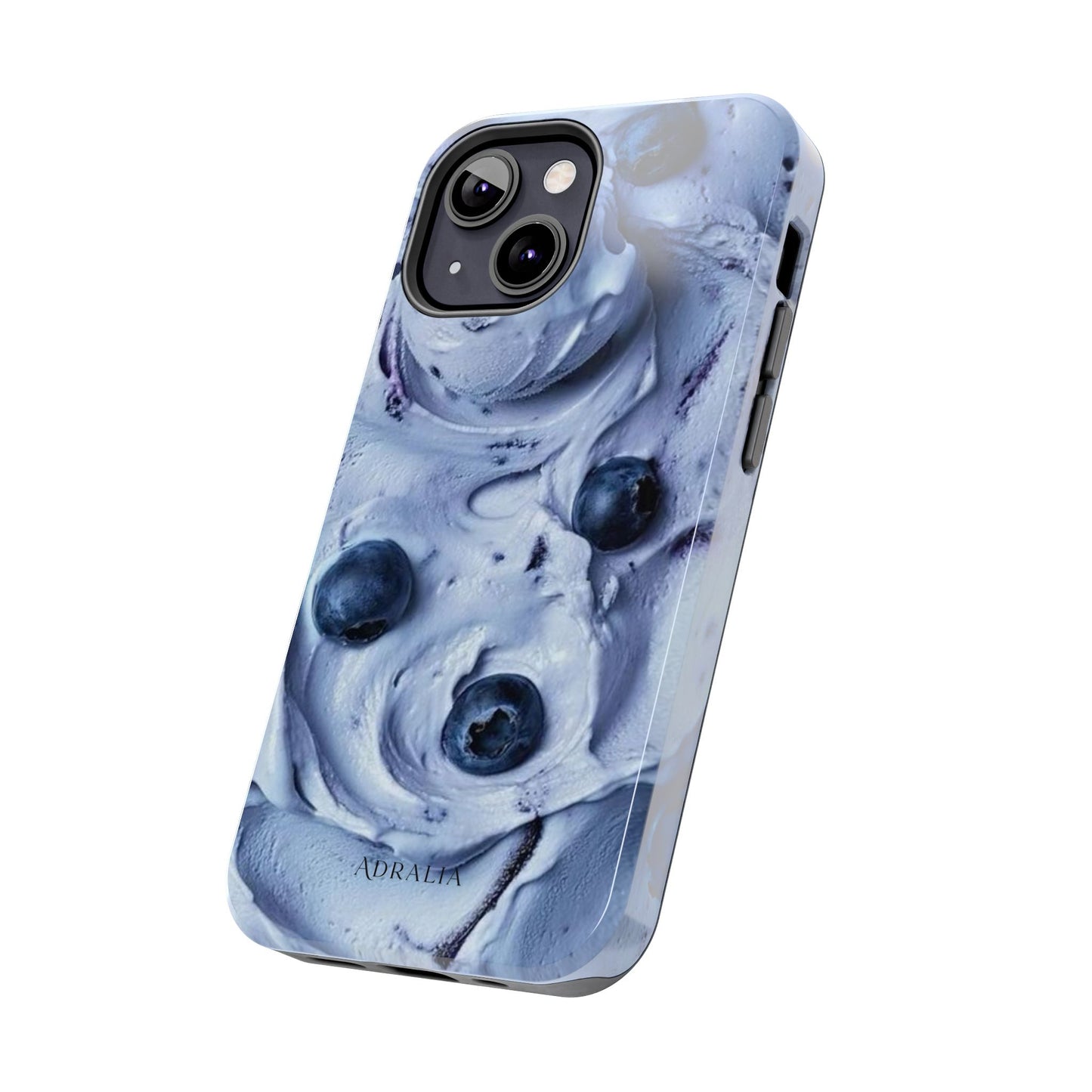 Blueberry Swirl Tough Phone Case — Protective Artistic Fruit Pattern