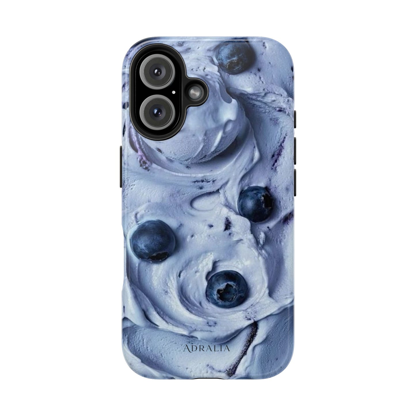 Blueberry Swirl Tough Phone Case — Protective Artistic Fruit Pattern
