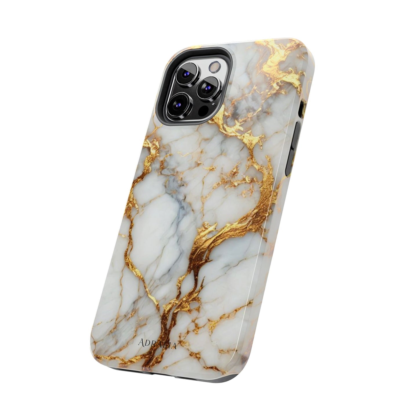 Gold Veined Marble Tough Phone Case — Luxury Protective Phone Case