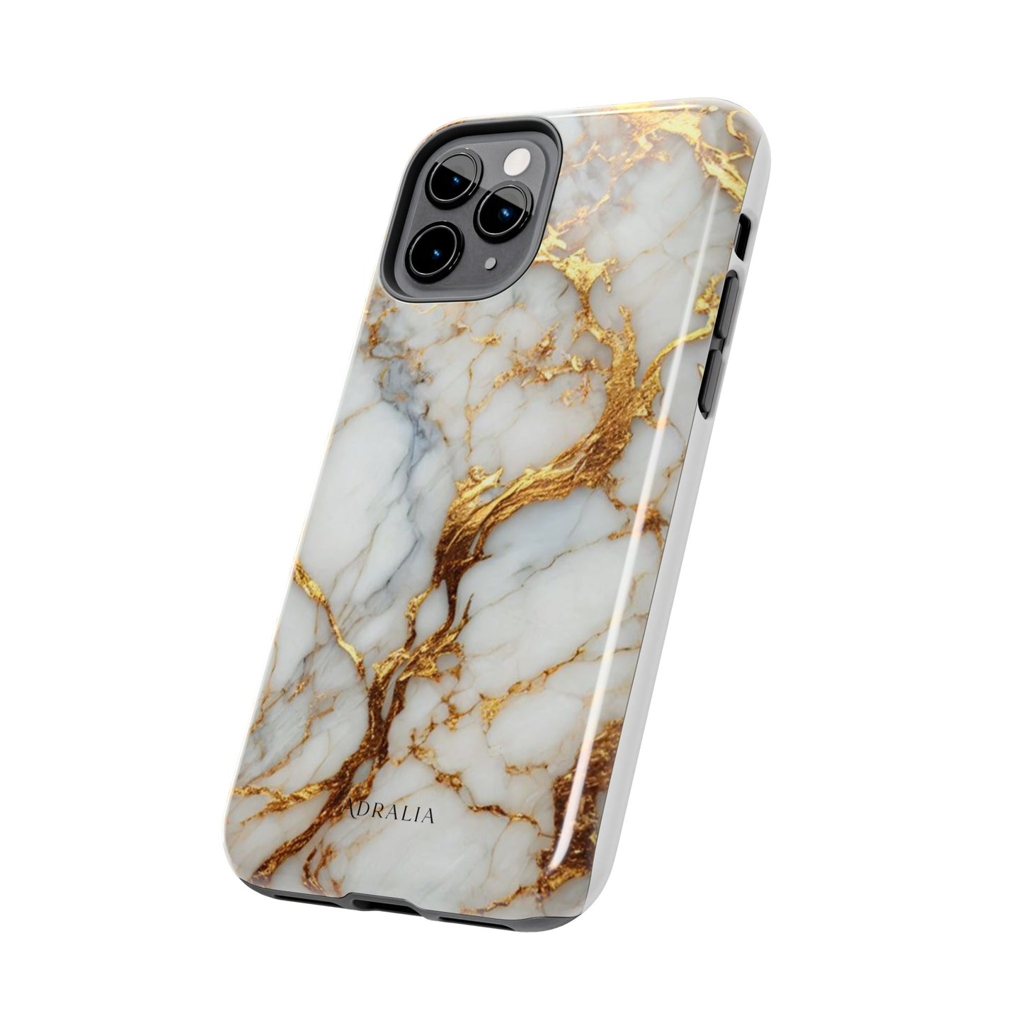 Gold Veined Marble Tough Phone Case — Luxury Protective Phone Case