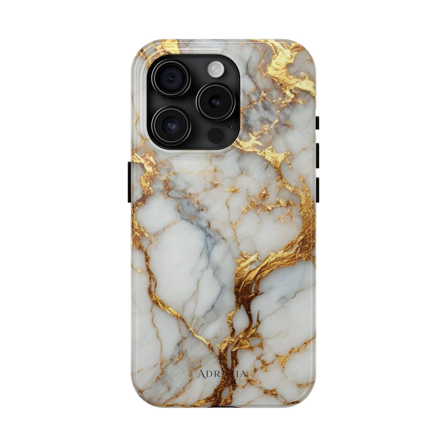 Gold Veined Marble Tough Phone Case — Luxury Protective Phone Case